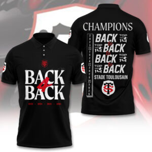 Stade Toulousain 4 Time French Champions 2026 Polo Shirt KTS1112
