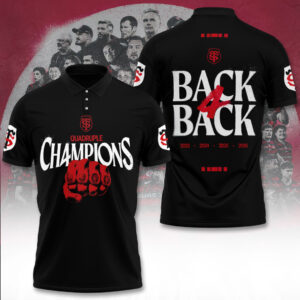Stade Toulousain 4 Time French Champions 2026 Polo Shirt KTS1125