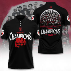 Stade Toulousain 4 Time French Champions 2026 Polo Shirt KTS1134